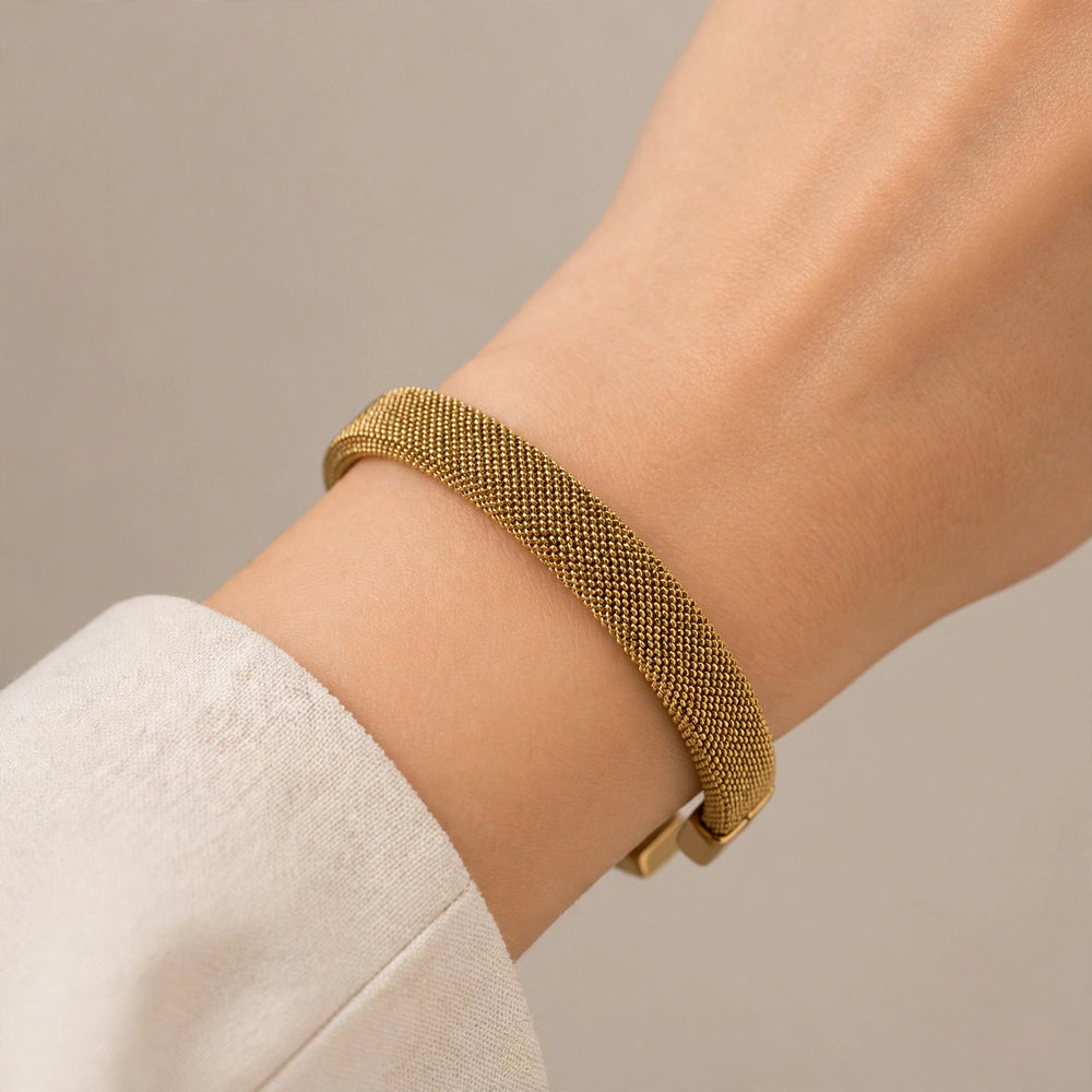 Gold Mesh Bracelet