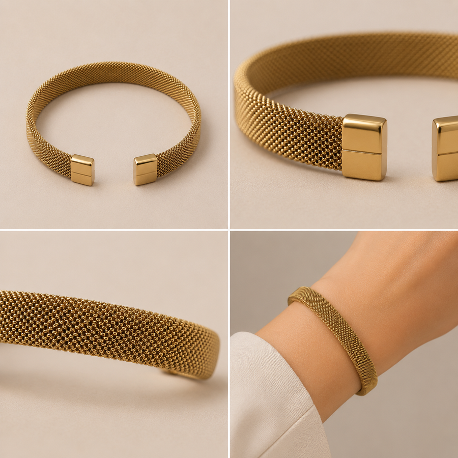 Gold Mesh Bracelet