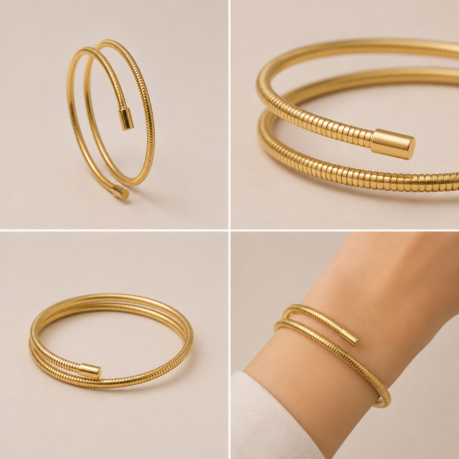 Golden Coil Bracelet