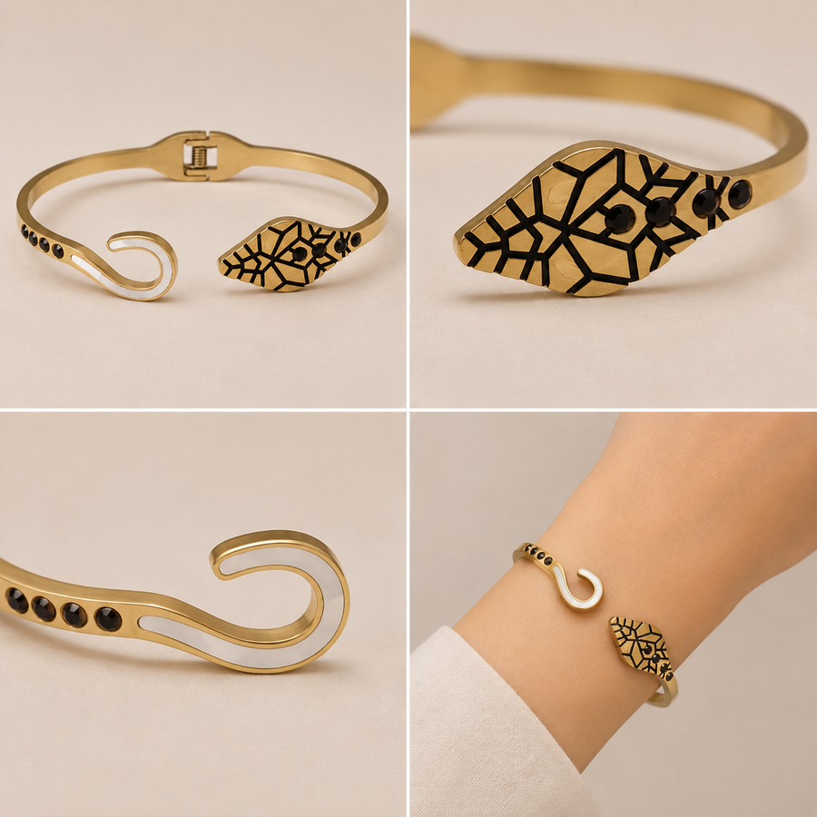 Golden Snake Bracelet