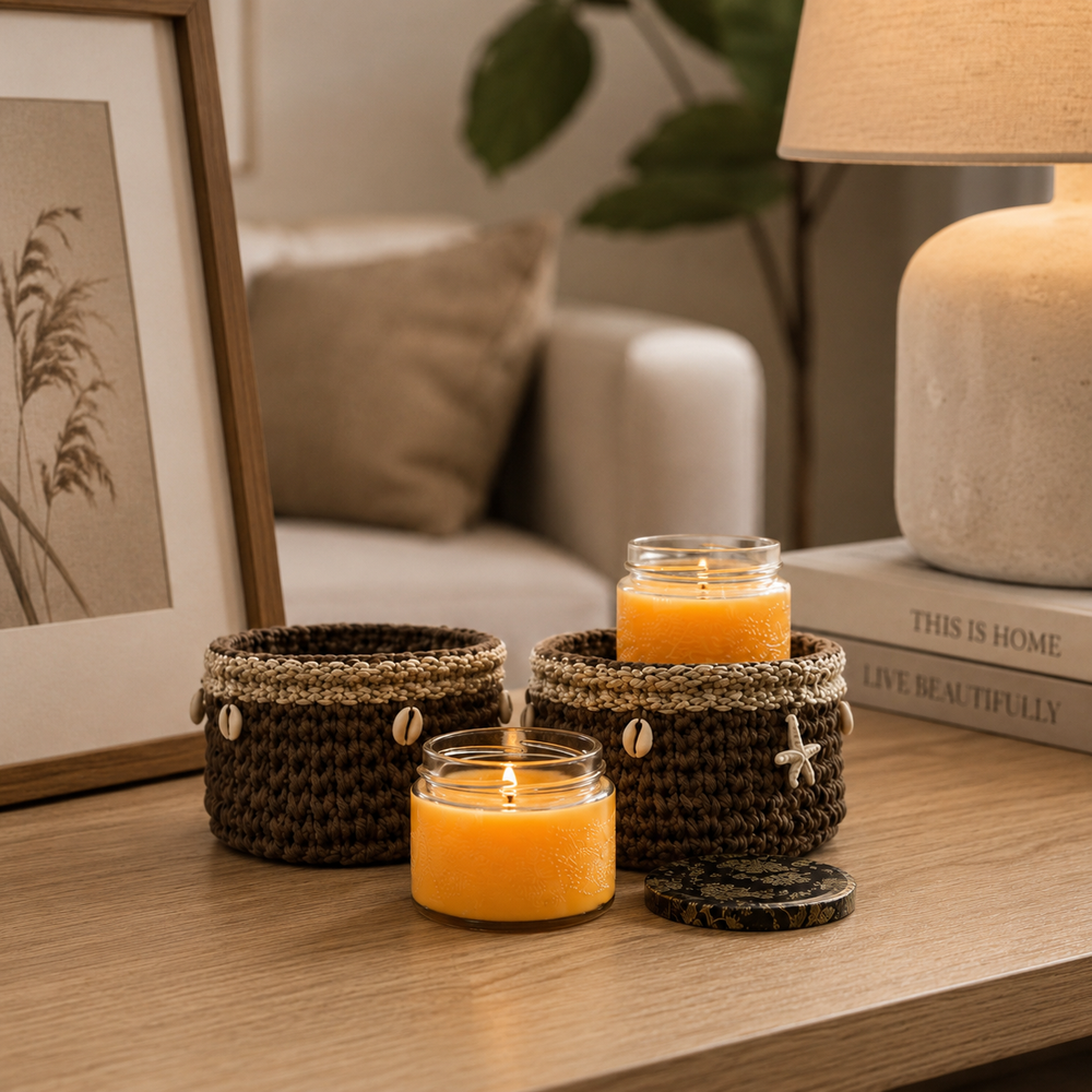 Seashell Candle Set