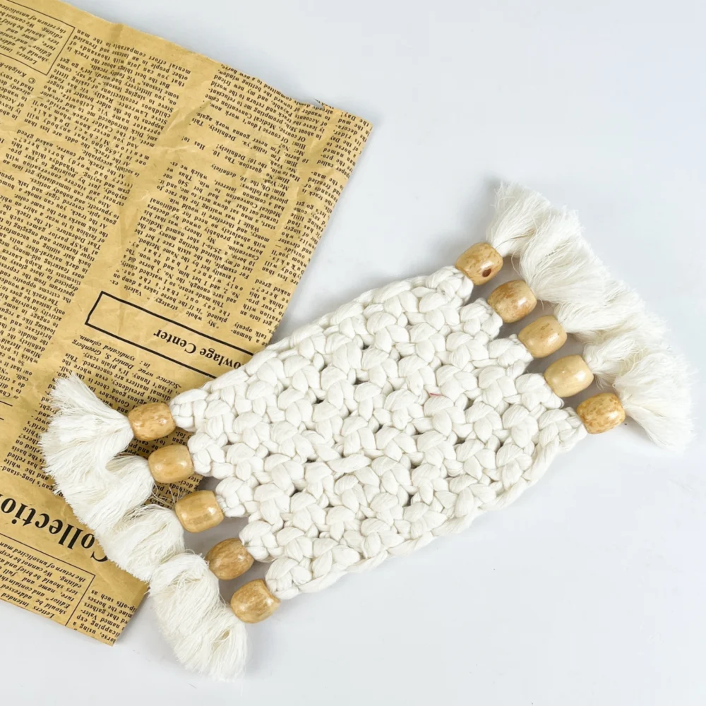 Boho Beads Macrame Coaster