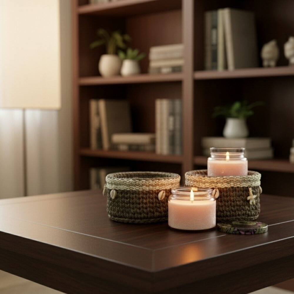 Alternative view of Seashell Candle Set