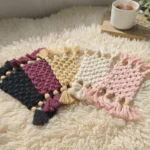 Boho Beads Macrame Coaster