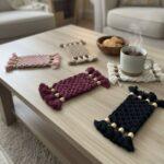 Boho Beads Macrame Coaster